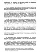 Un fait scientifique une fois établi est-il synonyme d’une loi scientifique ?