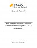 Quels peuvent êtres les différents impacts d’une opération de LBO sur une entreprise ?