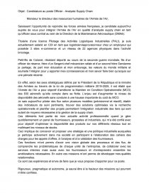 Lettre De Motivation Officier De Gendarmerie