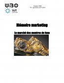 Mémoire Marketing sur les montres de luxe