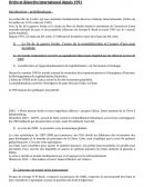 Ordre et désordre international depuis 1991