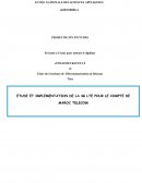 ETUDE ET IMPLEMENTATION DE LA 4G LTE POUR LE COMPTE DE MAROC TELECOM