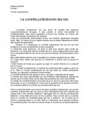 Dissertation le contrôle juridictionnel des lois