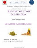 Rapport de stage les huileries du souss BelHassan (HSB)