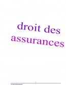 Le droit des assurances