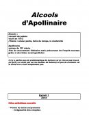 Analyse plusieurs poême Alcool bac français