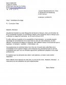 Lettre de motivation, candidature de stage