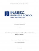 Mémoire de recherche : Dans quelle mesure la marque employeur exerce-t-elle une influence sur la valorisation financière de l’entreprise ?