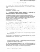 Exemples de question d'examen d'Histoire