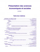 Présentation des sciences économiques et sociales