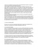 Dissertation sur le bloc de constitutionnalité