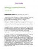 Projet de stage, éducateur spécialisé