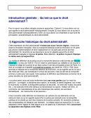 Droit administratif introductif