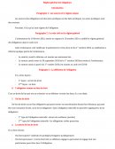 Régime général des obligations Introduction