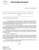 Communiqué de presse