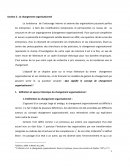 Le changement organisationnel