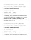 Explication en anglais de l'activité estudiantine d'une personne