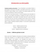 Introduction au droit public