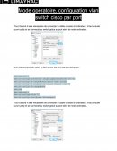 Mode opératoire, configuration vlan switch cisco par port