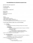 Note méthodologique pour la rédaction d'un rapport de stage