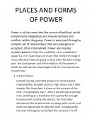 Places and forms of power : Does the credibility of an established power lie in its Supremacy or must it be limited to make it more effective?