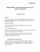 Commentaire d'article du rapport Spinetta de l'AFP