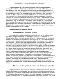 La Souverainete Selon Jean Bodin Dissertation Juliettepigot
