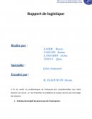 Rapport de logistique