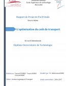 Optimisation du coût de transport