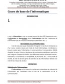 Cours d'information standard