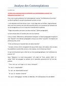 Analyse des Comtemplations de Victor Hugo