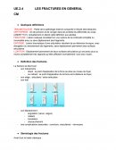 Les fractures, traumatologie