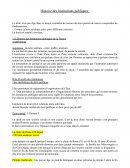 Histoire des Institution Publiques