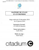 Rapport de stage Citadium