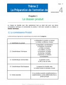 La préparation de l'entretien de vente