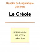 Dossier de Linguistique Générale : le Créole