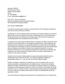 Lettre De Motivation Bts Sio Alternance  Delnancz