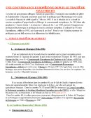 UNE GOUVERNANCE EUROPÉENNE DEPUIS LE TRAITÉ DE MAASTRICHT