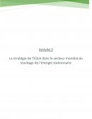 La stratégie de TESLA dans le secteur mondial du stockage de l’énergie stationnaire