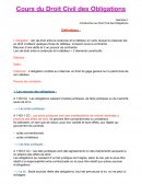 Droit civil des obligations