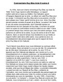 Commentaire Ruy Blas Acte 3 scène 5