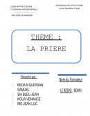 Exposé sur la prière