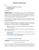 Gestion portefeuille