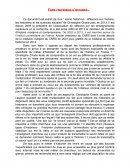 Faire profession d'historien