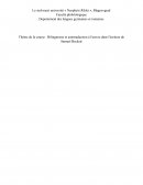 Bilinguisme et autotraduction à l'œuvre dans l'écriture de Samuel Beckett