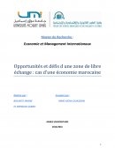 Opportunités et défis d une zone de libre échange : cas d’une économie marocaine