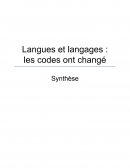 Langues et langages : les codes ont changé