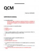 QCM comptabilité publique