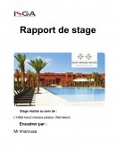 Rapport de stage, hôtel Kenzi