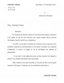 Demande d'emploi simple